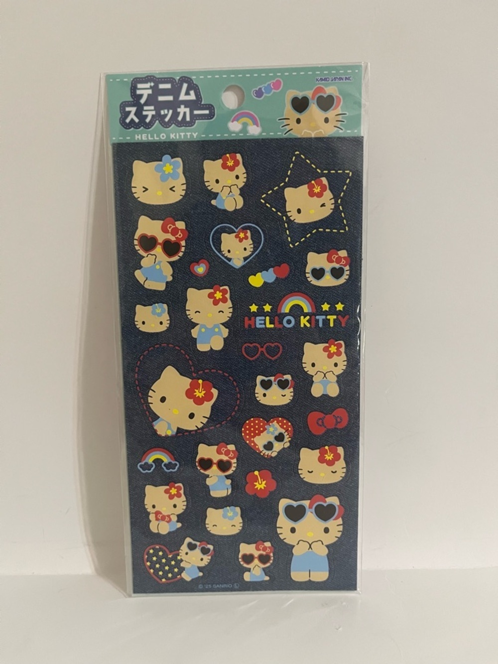 Sanrio Hello Kitty Denim Theme Sticker Sheet